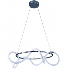 Φωτιστικό Κρεμαστό LED 60W 230V 4800lm 3000Κ Θερμό Φως σε Χρώμιο 6017-B-CH